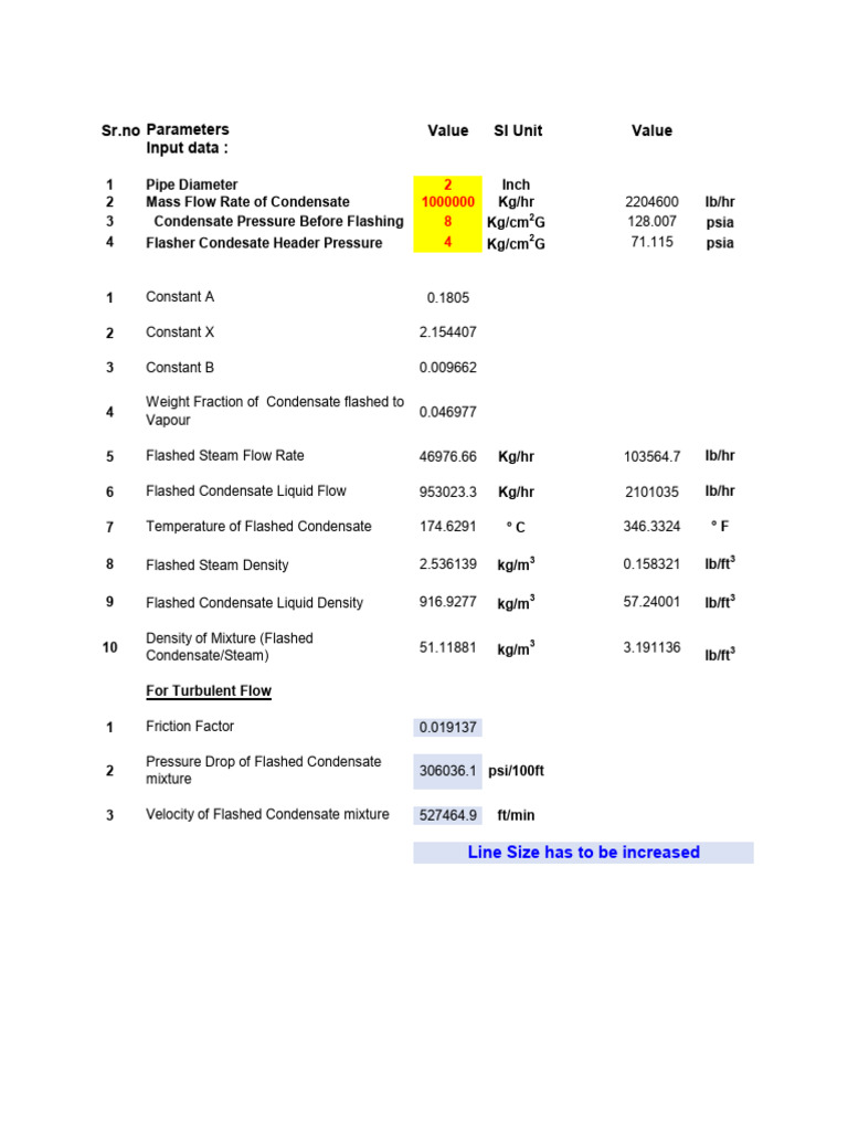 Condensate Line Sizing PDF