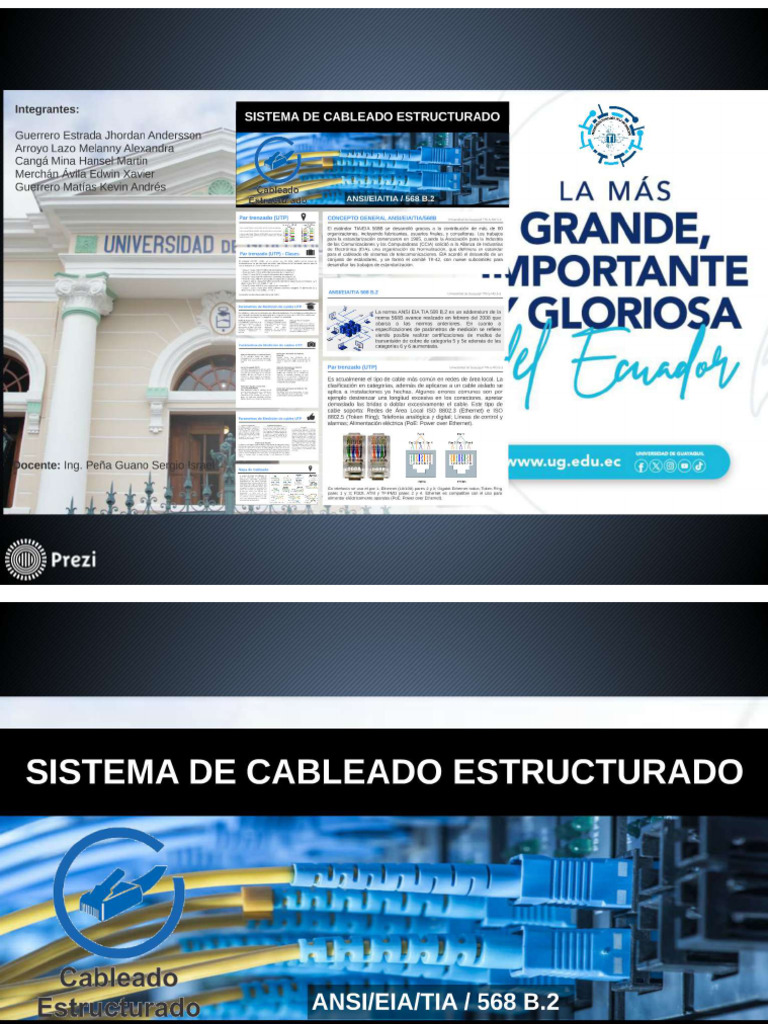 Tarea Grupal - Diapositiva - ANSI-EIA-TIA - 568B.2 | PDF