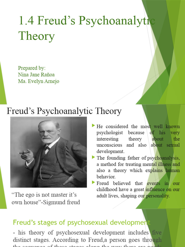 1.4 Freuds Psychoanalytic Theory 1 | PDF | Sigmund Freud | Psychoanalysis