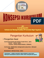 Konsepsi Kurikulum