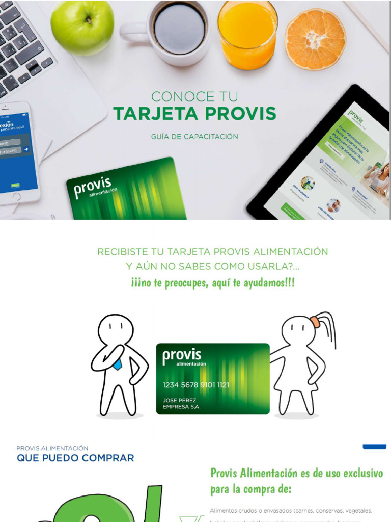 Usabilidad de Tu Tarjeta de Alimentos PROVIS | PDF