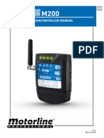 Manual de Utilizare Modul Smart GSM Pentru Automatizari Motorline M200