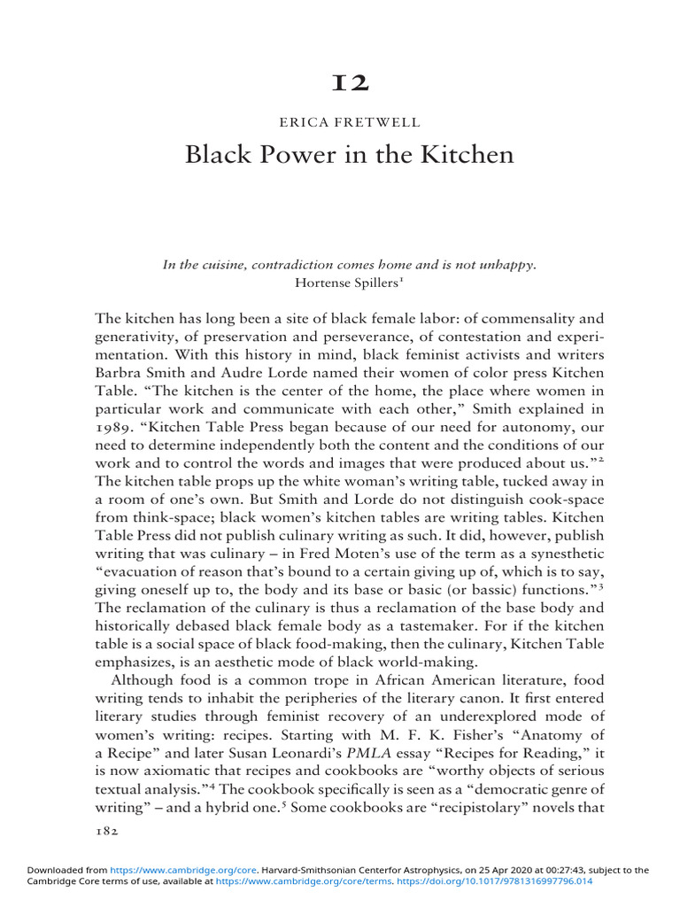 Black Power in The Kitchen Download Free PDF Cookbooks Cooking