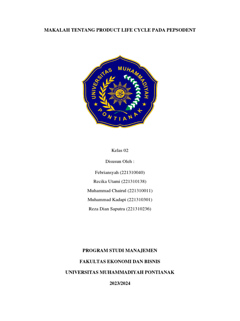 Makalah Product Life Cycle Pepsodent PDF