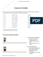 Os Dias Da Semana em Árabe Autor Aprender Árabe