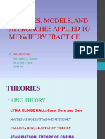 Theories, Models, and Approaches Applied To