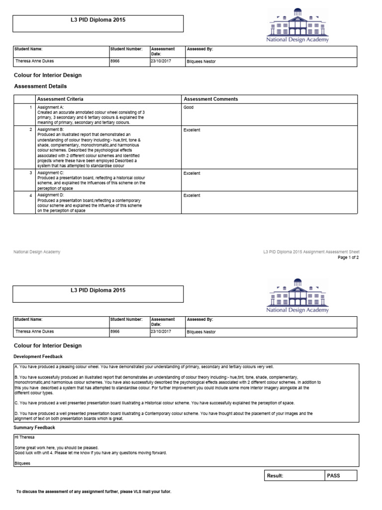 8966 Colour For Interior Design PDF Color Qualia