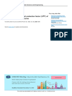 Evaluating The Ultraviolet Protection Factor (UPF) of Various Knit Fabric Structures