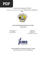 Information Systems Management Lab Aimesh