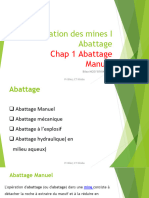 Exploitation Des Mines I-05!2!2019 Abattage Manuel