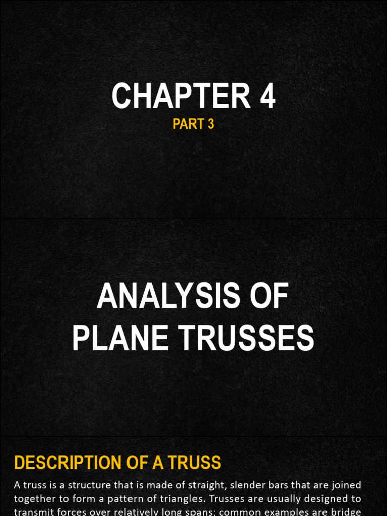 Trusses Method Of Joints Pdf Truss Tension Physics