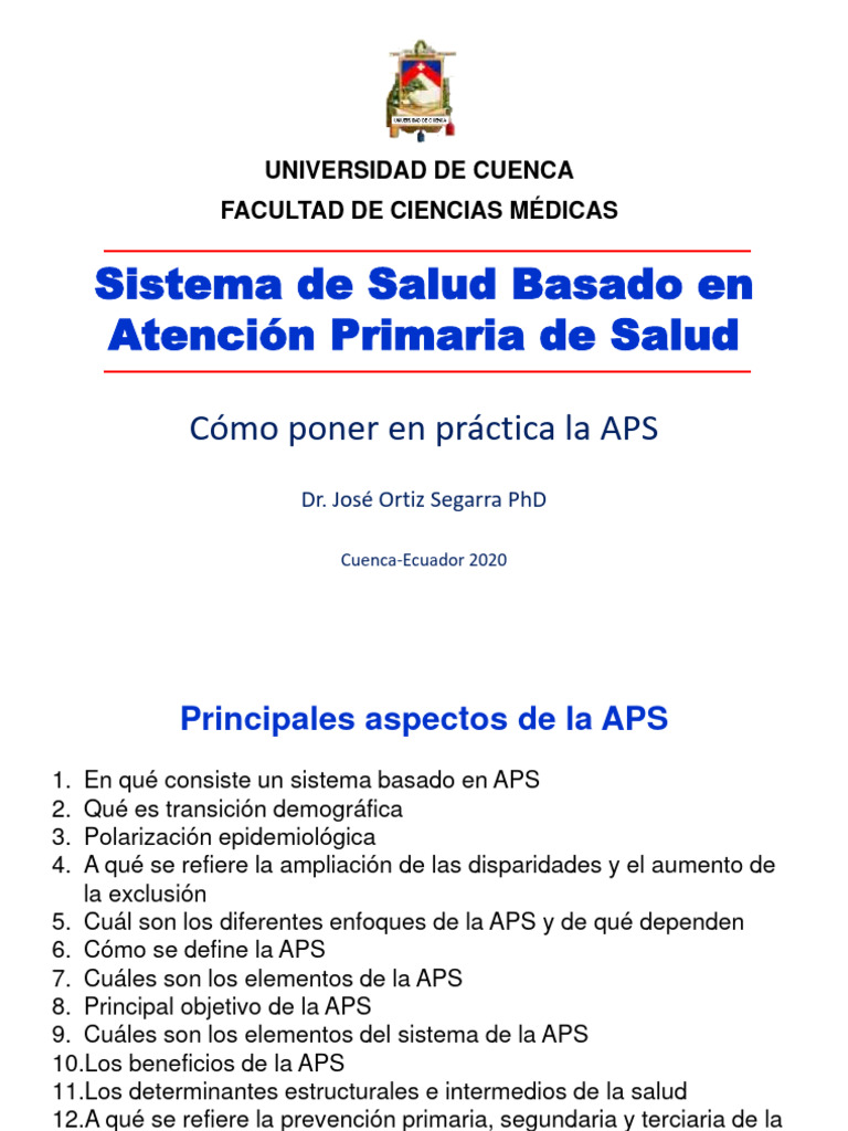 Sistema de Salud y Atención Primaria | PDF | Cuidado de la salud