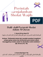 Perintah Menjalankan Sholat Wajib