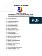 Liste Provisoire Droit Minier