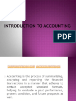 Introdution To Accounting