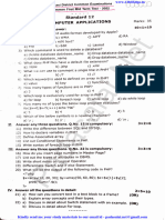 12th Computer Applications 1st Mid Term Exam 2022 Question Paper Tenkasi District English Medium PDF Download