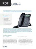 Mitel 6863 SIP Phone Datasheet