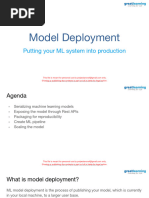 Model Deployment - Slide