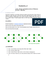 PRACTICAL 8 (Kruskal's)