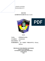 Resume Kompetensi Khusus 26, 27, & 28: Praktek Kerja Profesi Apoteker Bidang Industri (Gelombang Iv)