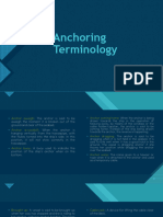 Anchoring Terminology