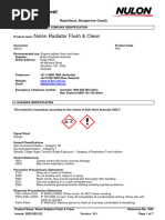 Nulon Radiator Flush Clean-SDS