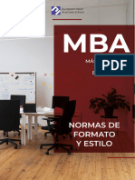 Normas DE FORMATO Y ESTILO - MBA