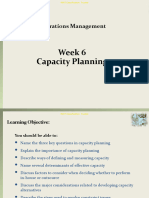 Lecture Notes Week 6 Capacity Planning