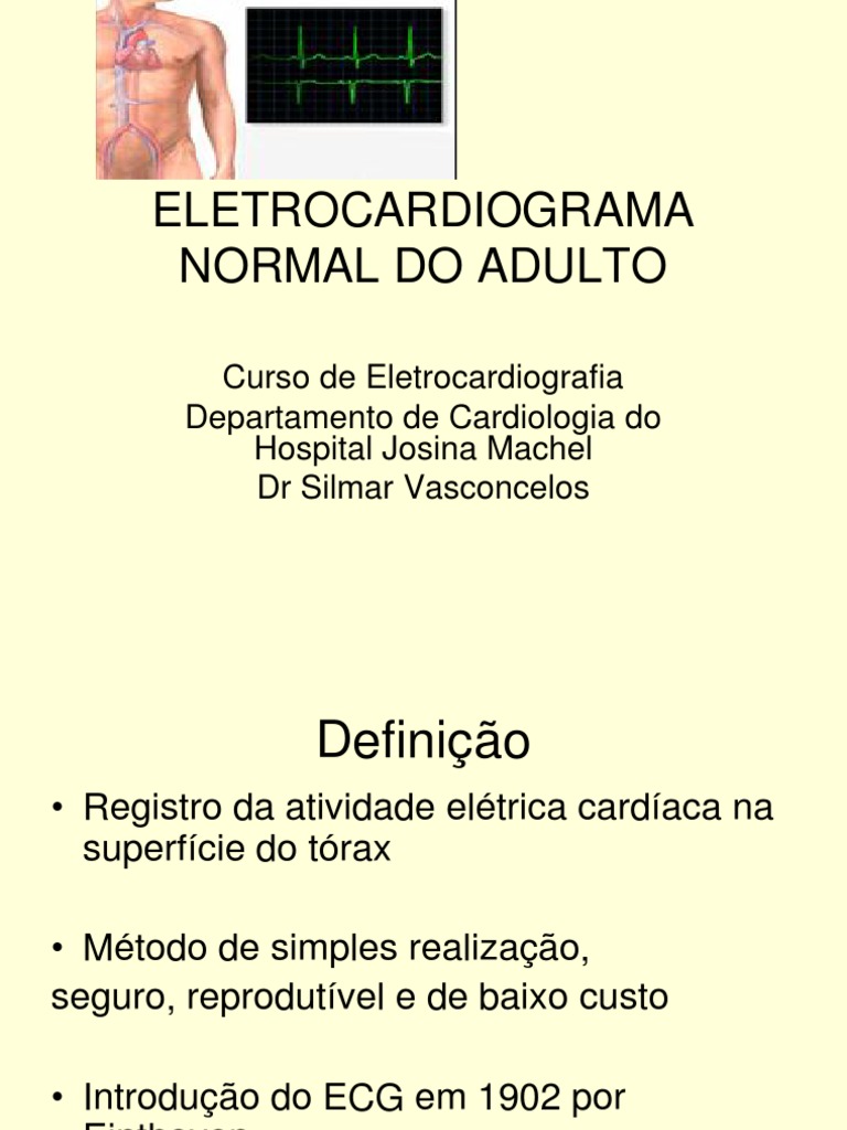 Eletrocardiograma Normal do Adulto | PDF | Eletrocardiografia ...
