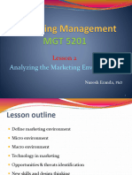 2-Lesson 2 - Analyzing The Marketing Environment