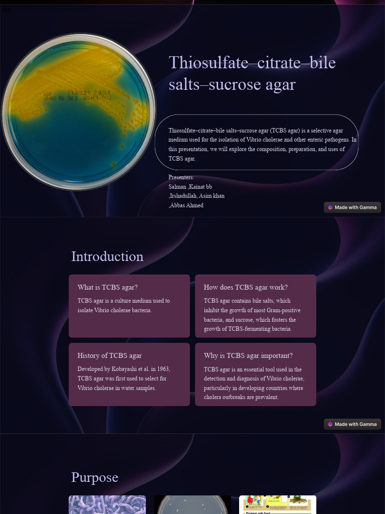 Tcbs Agar | PDF | Microbiology
