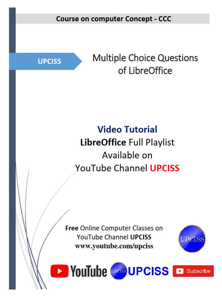 Libra Office Question Answer English | PDF | System Software | Software ...