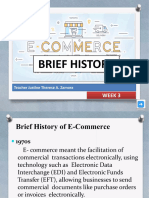 Brief History of e Commerce