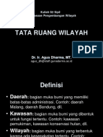 Pertemuan 1 I (2) Tata Ruang Wilayah