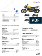 Ficha Tecnica Pulsar NS 125 Galgo