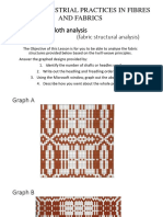 Irai 460 Industrial Practices in Fibres and Fabrics: (Fabric Structural Analysis)