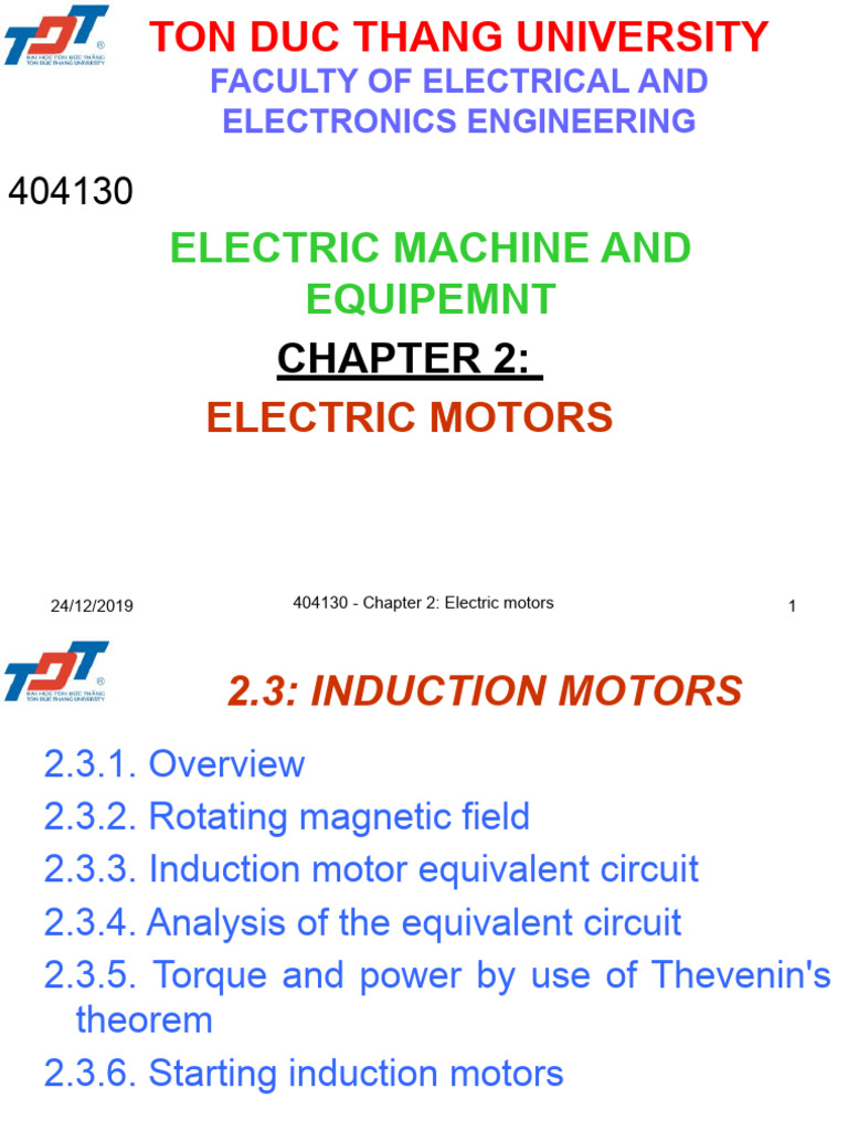 Induction Motors Overview & Analysis | PDF | Electric Motor | Machines