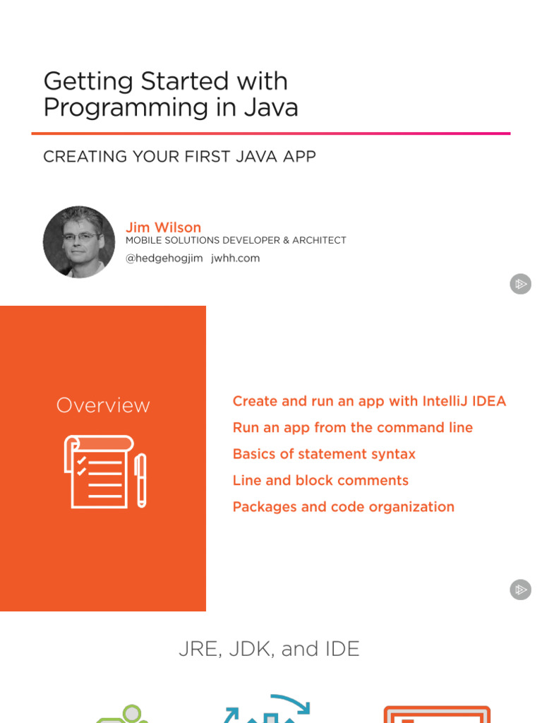 Creating your first java app slides pdf
