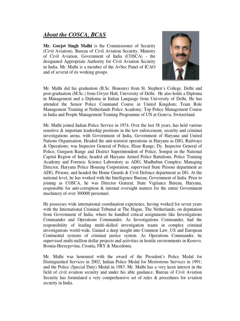 COSCA-web Profile | PDF