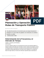 Planeación y Operación de Rutas de Transporte Pu