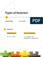 Types of Sentence