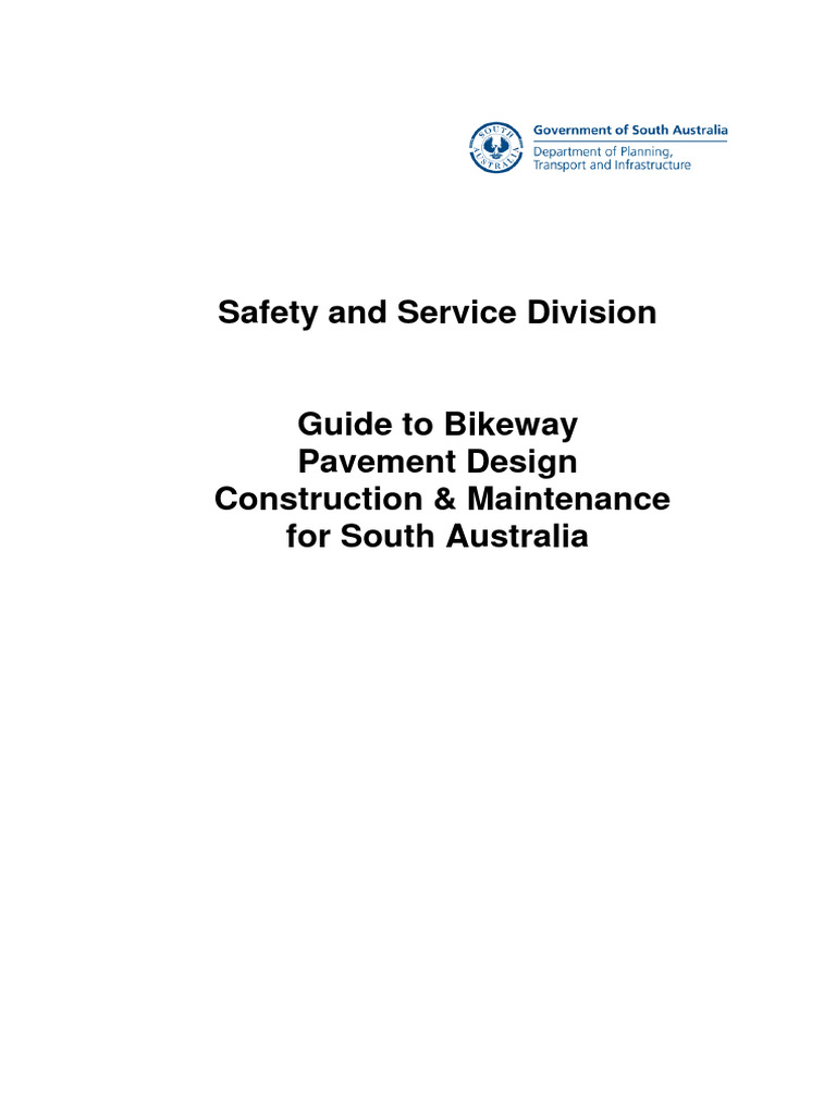DPTI Bikeway Pavement Guidelines 2 | PDF | Road Surface | Cycling ...