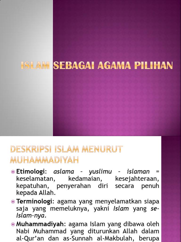 2.islam Sebagai Agama Pilihan | PDF | Sains & Matematika | Agama ...