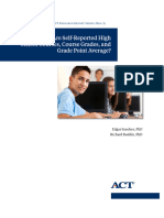 5269 Research Report How Accurate Are Self Reported Hs Courses