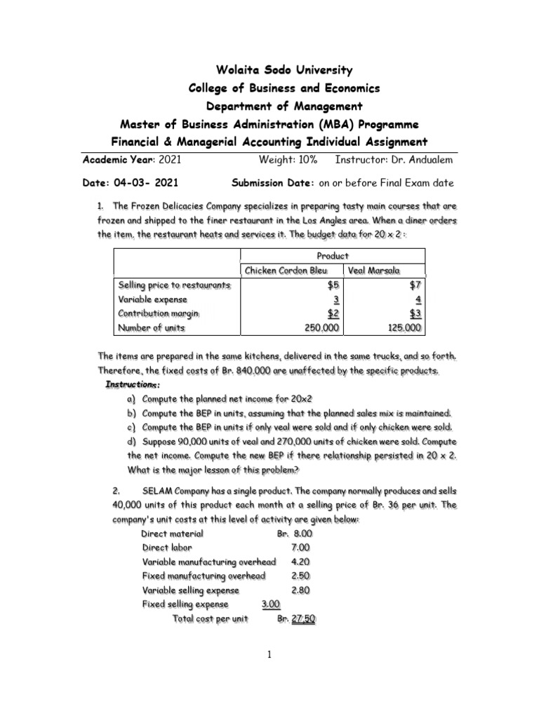 MBA - Financial & Managerial Assignment-II | PDF | Labour Economics ...