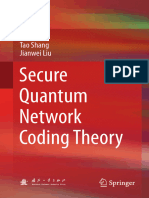 Secure Quantum Network Coding Theory