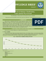 KB 060 Water Crisis in Pakistan Manifestation Causes and The Way Forward