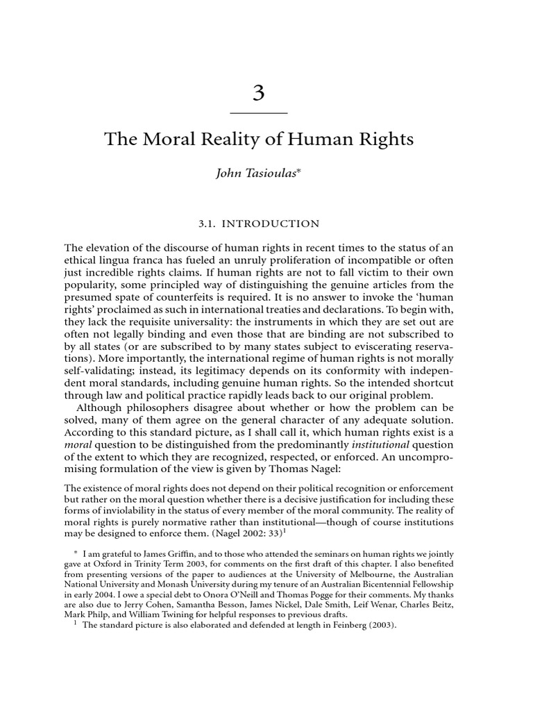 Understanding the Moral Basis of Human Rights | PDF | John Rawls ...