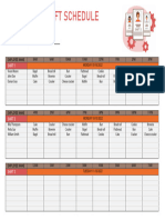 Employee Shift Schedule Template