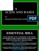 8.4 Strong and Weak Acids and Bases